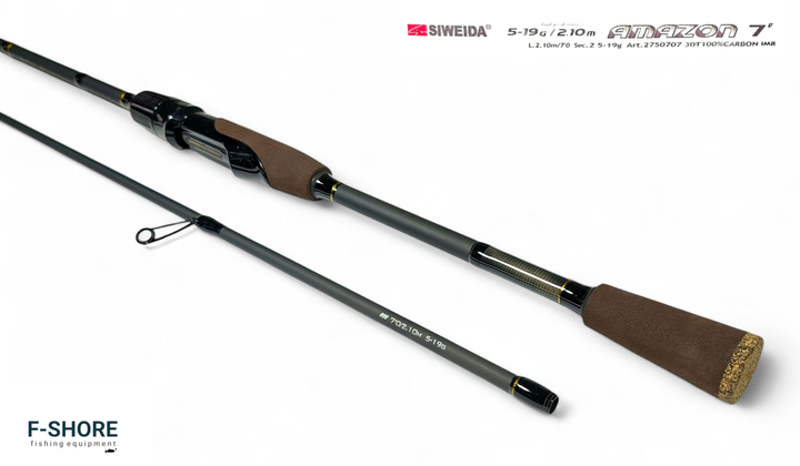 Спиннинг карбоновый Siweida Amazon 5-19g 2.1 m (2750707) - изображение 3