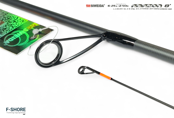 Спиннинг карбоновый для хищной рыбы Siweida Amazon 6-25g 2.4 m (2750808) - изображение 5