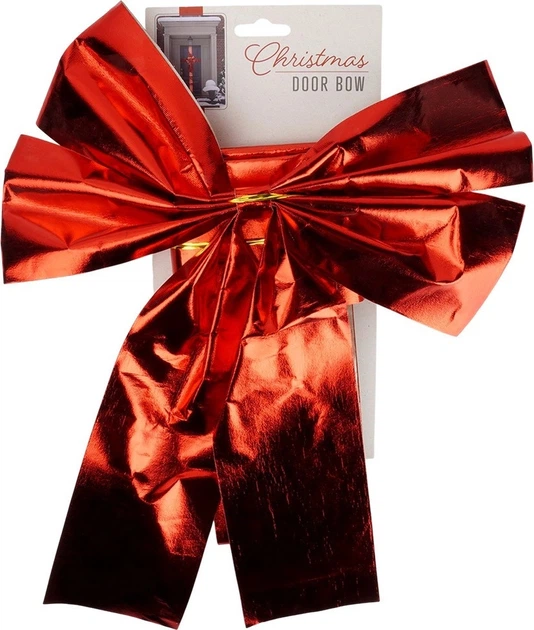 Kokarda dekoracyjna na drzwi Home & Styling Collection 33 x 42 cm Czerwona (8721037624336) - obraz 2