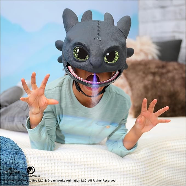 Інтерактивна маска Spin Master Dreamworks Dragons Як приборкати дракона Беззубик, Electronic Blast & Roar Toothless Mask - зображення 3