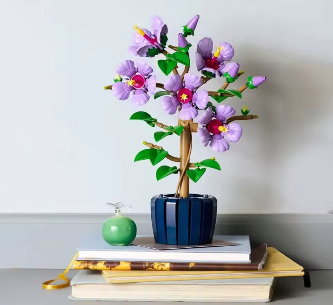 Конструктор Hibiscus flowers квітка у вазоні - зображення 7