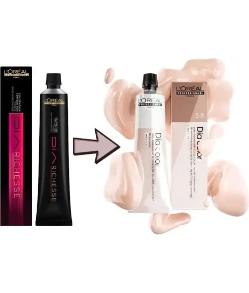 Фарба для волосся L’Oreal Professionnel Dia color – Теплый коричневый 8.31, 60 мл - Фото 2 Фарба для волосся L’Oreal Professionnel Dia color – Теплый коричневый 8.31, 60 мл - изображение 2