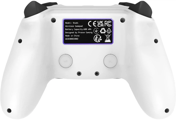 Беспроводной геймпад Proove Gaming Skadi White (595230003) - изображение 12