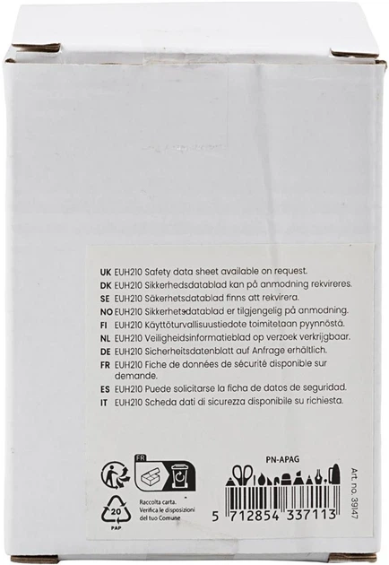 Wkłady klejowe Creativ Company 100 sztuk Zielone, Złote, Srebrne, Czerwone (5712854337113) - obraz 3