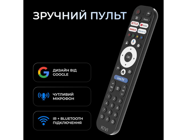 Телевізор Kivi 65U820KB - Фото 3 Телевізор Kivi 65U820KB - изображение 3