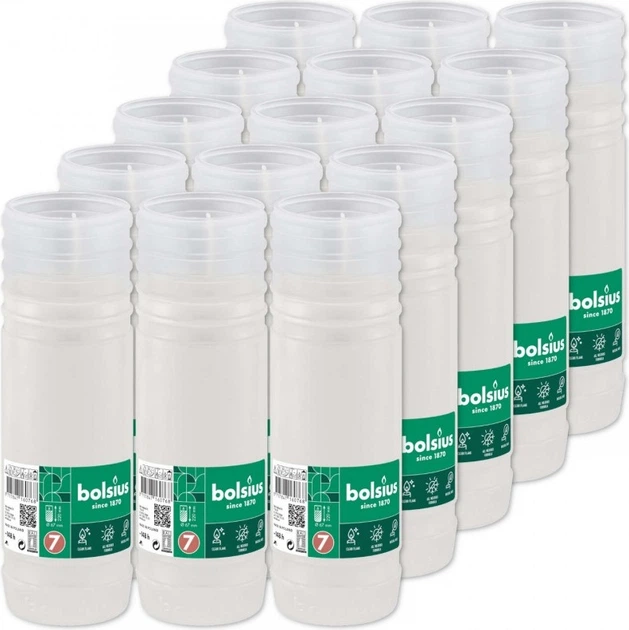 Wkład do zniczy parafinowy Bolsius RP7 148H 15 szt (8717847176691) - obraz 2
