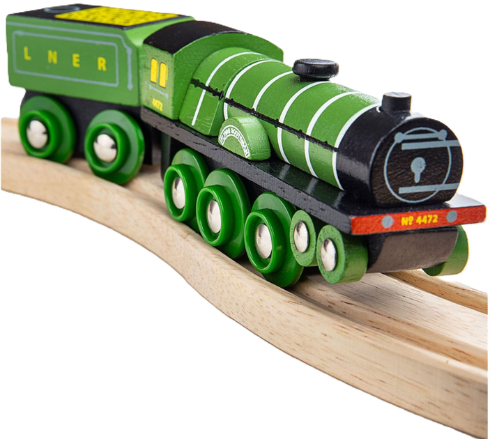 Drewniany pociąg Bigjigs Rail Replika lokomotywy Flying Scotsman (0691621094587) - obraz 2