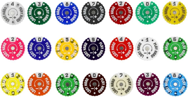 Трекери для ігор магнітні Epic Loot Box 2.5 см 7 шт (5907086563816) - зображення 6