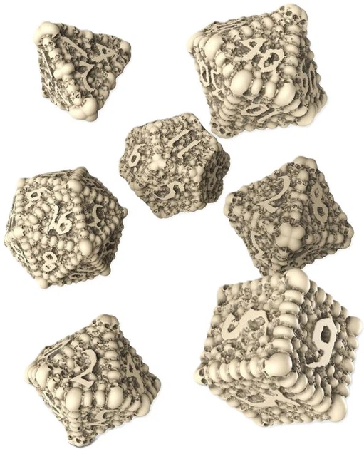 Zestaw uniwersalnych kości do gier Q-Workshop Macabre 7 szt (5907699495993) - obraz 2