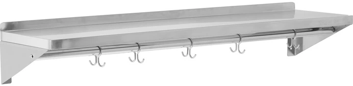 Półka wisząca Yato YG-08938 z rantem i haczykami pojedyncza 1500 × 300 × 180 mm (5906083105227) - obraz 3