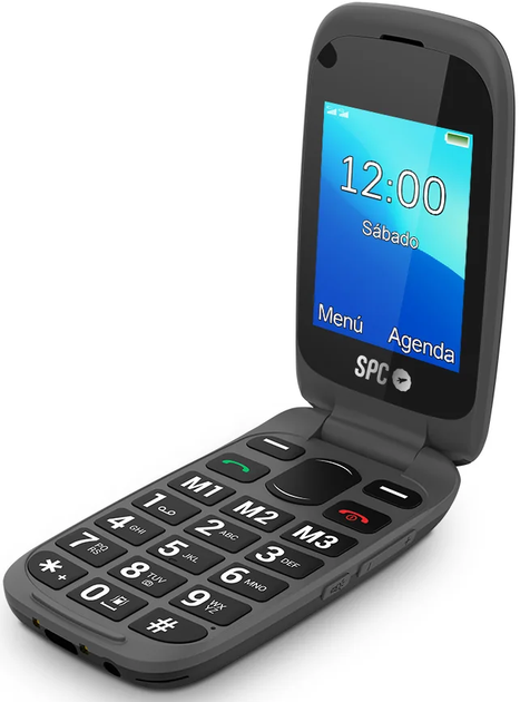 Телефон 2.4" SPC Harmony / 48/128Mb / 4G / 2-SIM / Bluetooth 5.0 / FM / SD-слот / Камера 1.3Мп / 1000мАг / Ліхтарик / Кнопка підтримки / Великі кнопки / Nucleus OS / Чорний b5 - Фото 4 Телефон 2.4" SPC Harmony / 48/128Mb / 4G / 2-SIM / Bluetooth 5.0 / FM / SD-слот / Камера 1.3Мп / 1000мАг / Ліхтарик / Кнопка підтримки / Великі кнопки / Nucleus OS / Чорний b5 - зображення 4