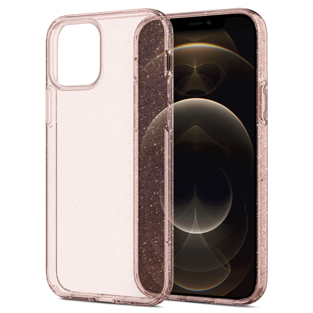 Чохол Spigen Liquid Crystal Glitter для Apple iPhone 12 / iPhone 12 Pro (ACS01699) Rose Quartz - Фото 1 Чохол Spigen Liquid Crystal Glitter для Apple iPhone 12 / iPhone 12 Pro (ACS01699) Rose Quartz - зображення 1