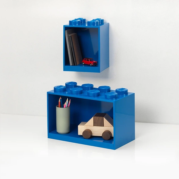 Набір полиць-цеглинок LEGO® 4+8 синій (41171731) - изображение 2