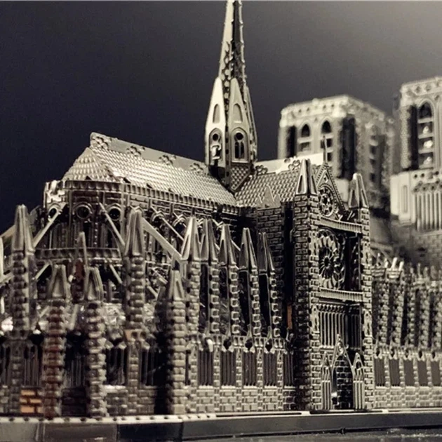 Металевий пазл 3D головоломка конструктор Нотр-Дам-де-Парі - изображение 5