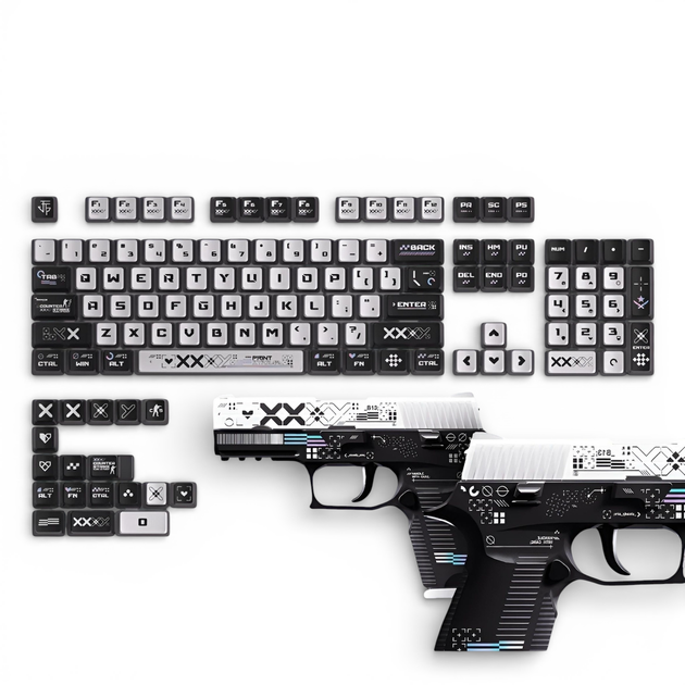 Набір кейкапів Printstream для механічних клавіатур, PBT+PC, OEM-профіль, повнорозмірний, 122 клавіши - Фото 2 Набір кейкапів Printstream для механічних клавіатур, PBT+PC, OEM-профіль, повнорозмірний, 122 клавіши - зображення 2