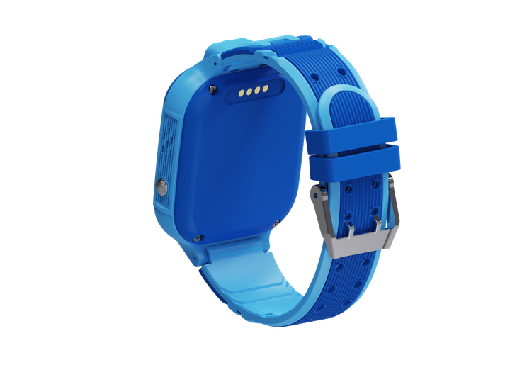 Смарт-годинник телефон дитячий LEMFO LT37 4G GPS Wi-Fi з відеодзвінком SIM-карта силіконовий ремінець Blue (18758) - зображення 4