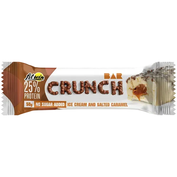 Батончик Crunch Bar 25% - 50 г - морозиво солона карамель - Фото 1 Батончик Crunch Bar 25% - 50 г - морозиво солона карамель - изображение 1