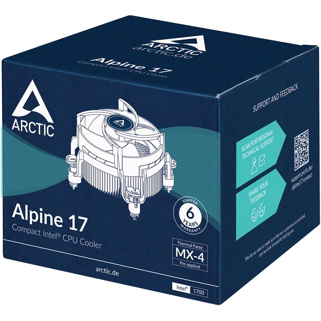Кулер процессорный Arctic Alpine 17 (ACALP00040A) - изображение 8