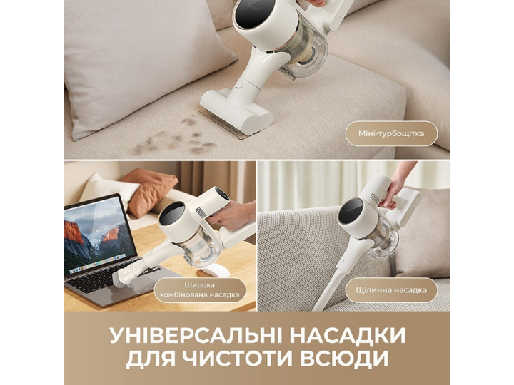 Пилосос 2 в 1 (вертикальний + ручний) Dreame R10s Aqua (VZV25A) - изображение 9