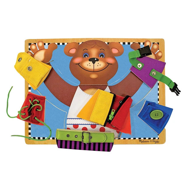 Melissa & Doug: Деревянная доска с застежками - Фото 3 Melissa & Doug: Деревянная доска с застежками - изображение 3