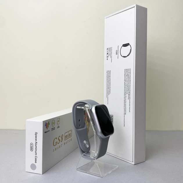 Розумний годинник Smart Watch GS8 Mini Сірий смарт годинник для спорту та здоров'я з пульсометром та крокоміром (581598) - зображення 6