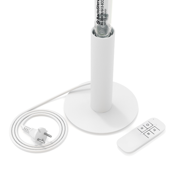 Бактерицидный облучатель BactoSfera 360° 15 OZONE RC-TIMER White 15W круговое облучение (BS 15W T8/G13) - изображение 5