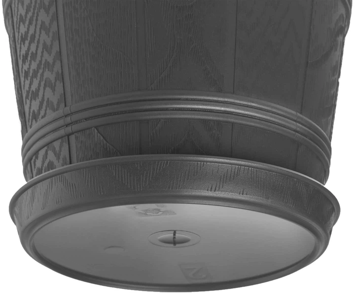 Квітковий горщик з підставкою Kadax Pula 30 см Графітовий (K3050) - зображення 2