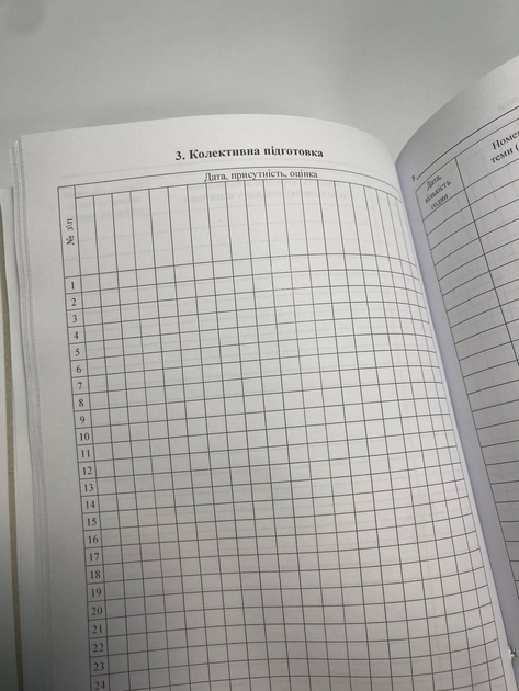Журнал обліку бойової підготовки взводу, Наказ 609 Прошнурована тверда палітурка - Фото 7 Журнал обліку бойової підготовки взводу, Наказ 609 Прошнурована тверда палітурка - изображение 7