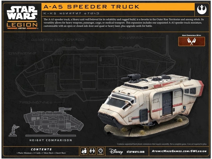 Dodatek do gry Star Wars: Legion – A-A5 Speeder Truck (841333129194) - obraz 2