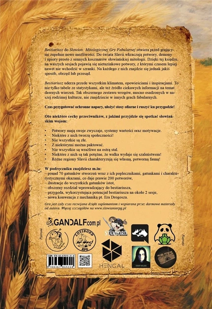 Додаток до гри Hengal Слов'яни RPG – Бестіарій (9788367015318) - зображення 2