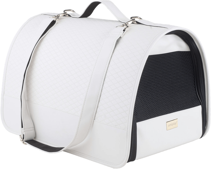 Транспортна сумка для собак Amiplay New York L Біла (5907563250673) - зображення 2