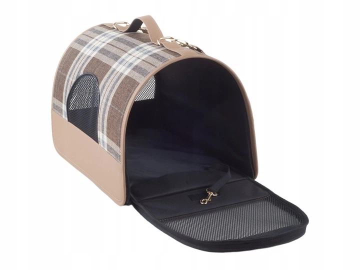 Torba transportowa dla psów i kotów Amiplay Kent M Beżowa (5907563256545) - obraz 10