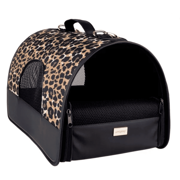 Torba transportowa dla psów Amiplay Safari M Panterka (5907563269712) - obraz 2