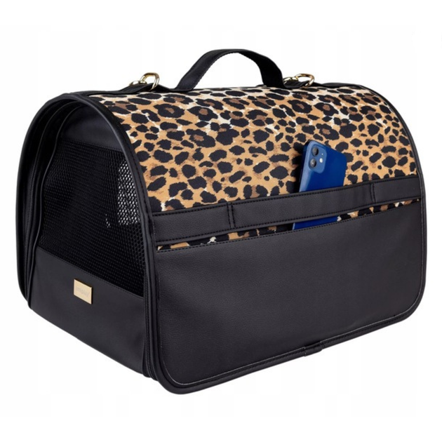 Torba transportowa dla psów Amiplay Safari M Panterka (5907563269712) - obraz 3