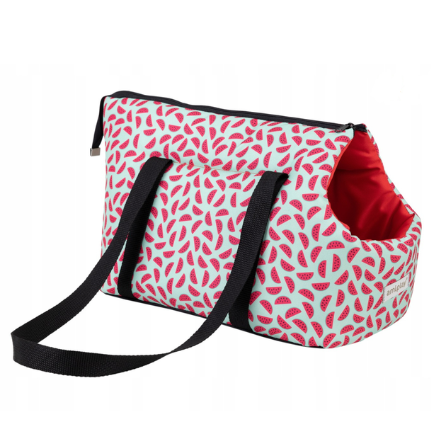 Torba transportowa dla kotów Amiplay BeHappy S Watermelon (5907563298378) - obraz 6