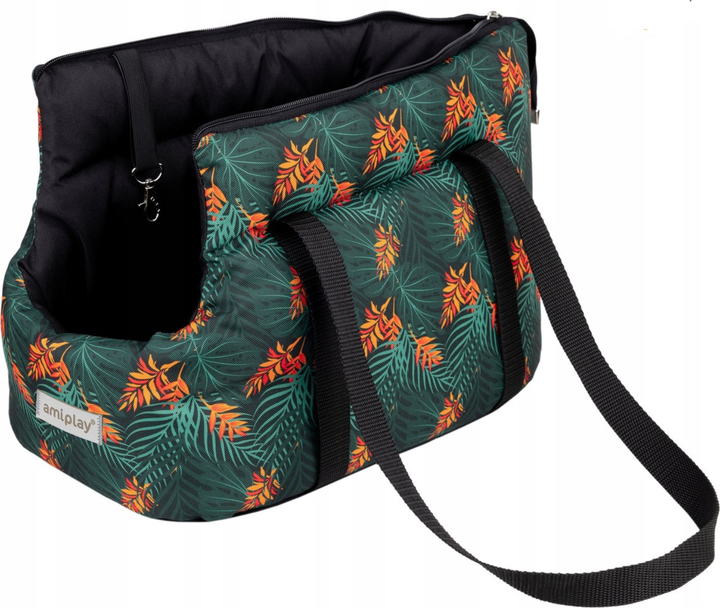Torba transportowa dla kotów Amiplay BeHappy L Jungle (5907563298477) - obraz 3