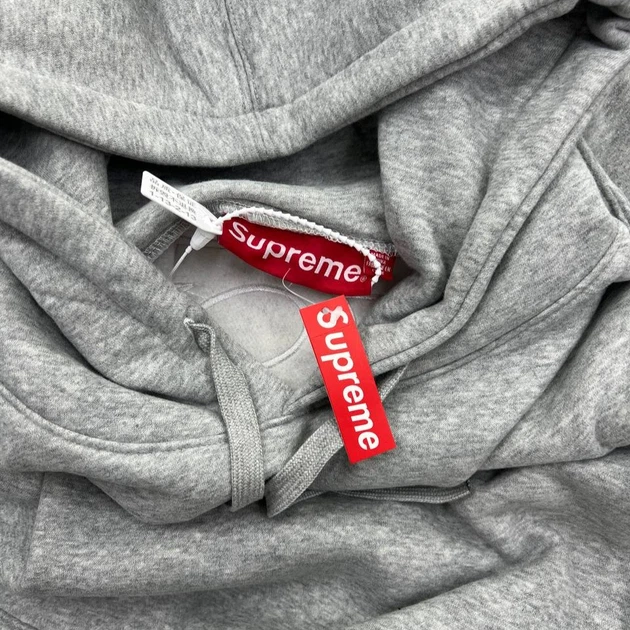 Худи Supreme Logo кофта hoodie суприм y2k sk8 drill XL GRAY