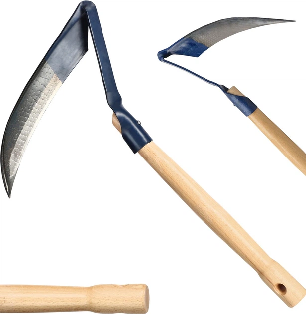 Коса лісова металева Kadax Leuca 52 x 31 см Синя (K2457) - зображення 3