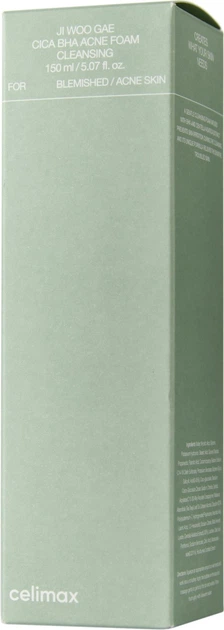 Pianka do mycia twarzy Celimax Ji Woo Gae Cica BHA Acne Foam Cleansing do skory problemowej 150 ml (8809783324097) - obraz 2