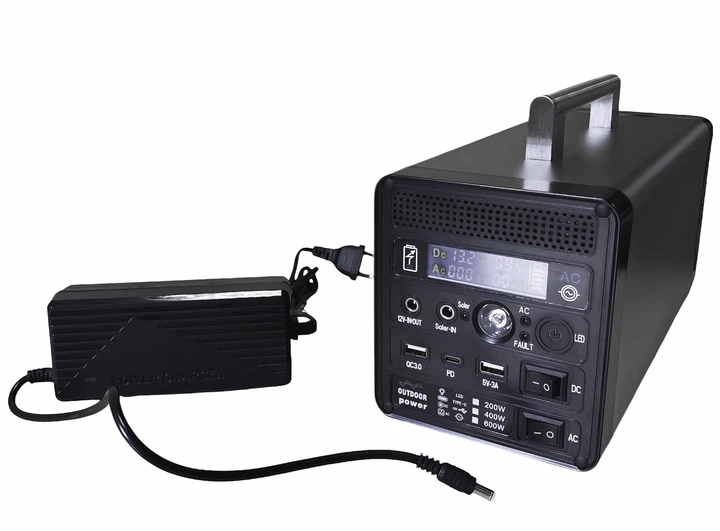 Аккумулятор c портативной солнечной панелью 100W и розеткой 220V Lifepo4 POWER STATION LSDС 600W - изображение 4