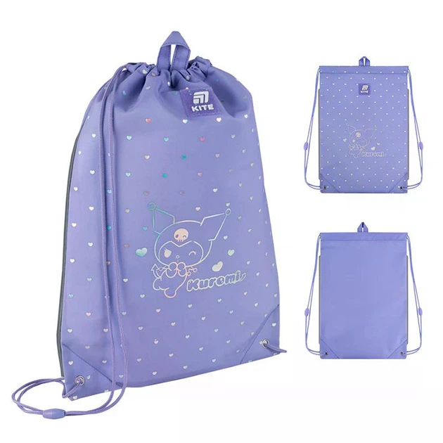 Шкільний набір 6 в 1 Kite Education Kuromi SET_HK25-555S-2 (рюкзак, пенал, сумка, папка, пляшечка, ланч) - изображение 14