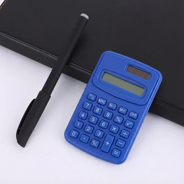 Калькулятор кишеньковий 8-розрядний Mini Portable Calculator KC-888 Blue - Фото 3 Калькулятор кишеньковий 8-розрядний Mini Portable Calculator KC-888 Blue - зображення 3