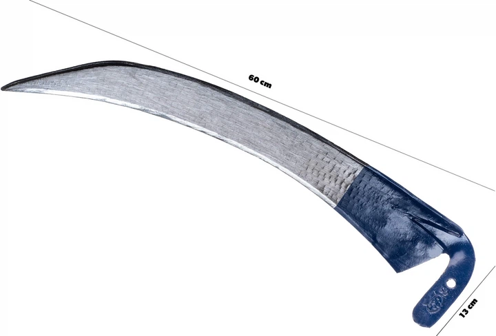 Коса садова металева Kadax Civita 60 см Синя (K3490) - зображення 6