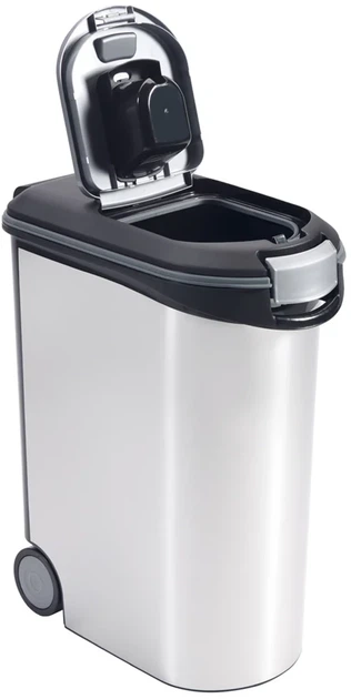 Контейнер для зберігання сухого корму Curver Pet Life 12 кг металізований 214476 (3253923905113) - зображення 2