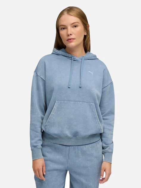 Худи теплое женское Puma Essentials Elevated 68810334 XL Cool Blue (4069157658508) - Фото 6 Худи теплое женское Puma Essentials Elevated 68810334 XL Cool Blue (4069157658508) - изображение 6
