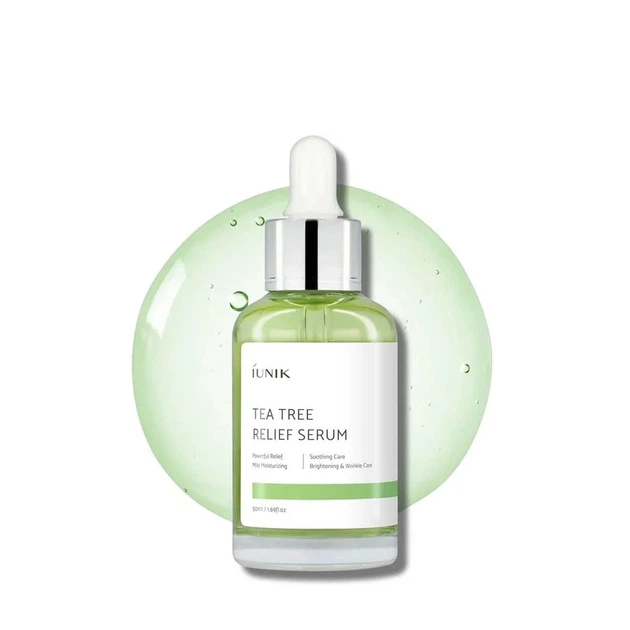 Заспокійлива сироватка для обличчя з чайним деревом IUNIK Tea Tree Relief Serum 50 ml - зображення 3
