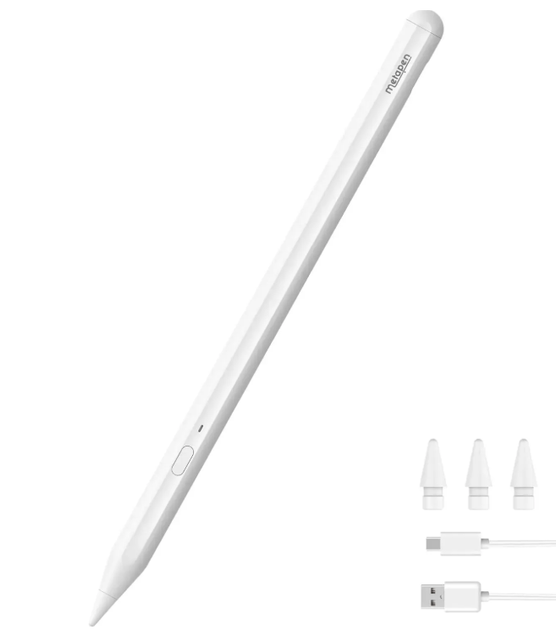 Metapen Pencil A11 — стилус для iPad (2018–2025), Bluetooth, наклон, palm rejection, зарядка USB-C, стилус аккумуляторный, блютуз - изображение 3