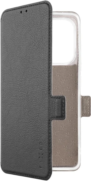 Etui z klapką Fixed Topic na Xiaomi Redmi Note 14 Czarne (FIXTOP-1411-BK) - obraz 3