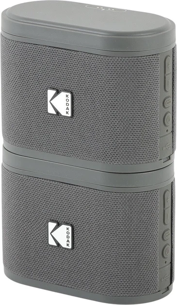 Głośnik przenośny Kodak Soundbrix Bluetooth 5W 2 szt. Treble Gray (4895218340682) - obraz 2