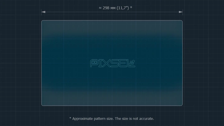 Захисне скло Pixsel для заднього монітора DENZA D9 - 13.7“ 2022 - (гібридне мат) - изображение 3